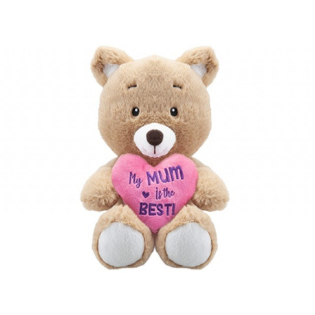 Kendall Sitting Value Bear with Mum Heart (30cm)