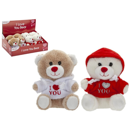 I Love You Bear with Hoodie (5 inch)