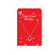 Assorted Valentines Day Silver Heart Necklaces