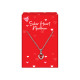Assorted Valentines Day Silver Heart Necklaces