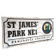 Newcastle United FC Retro Street Sign