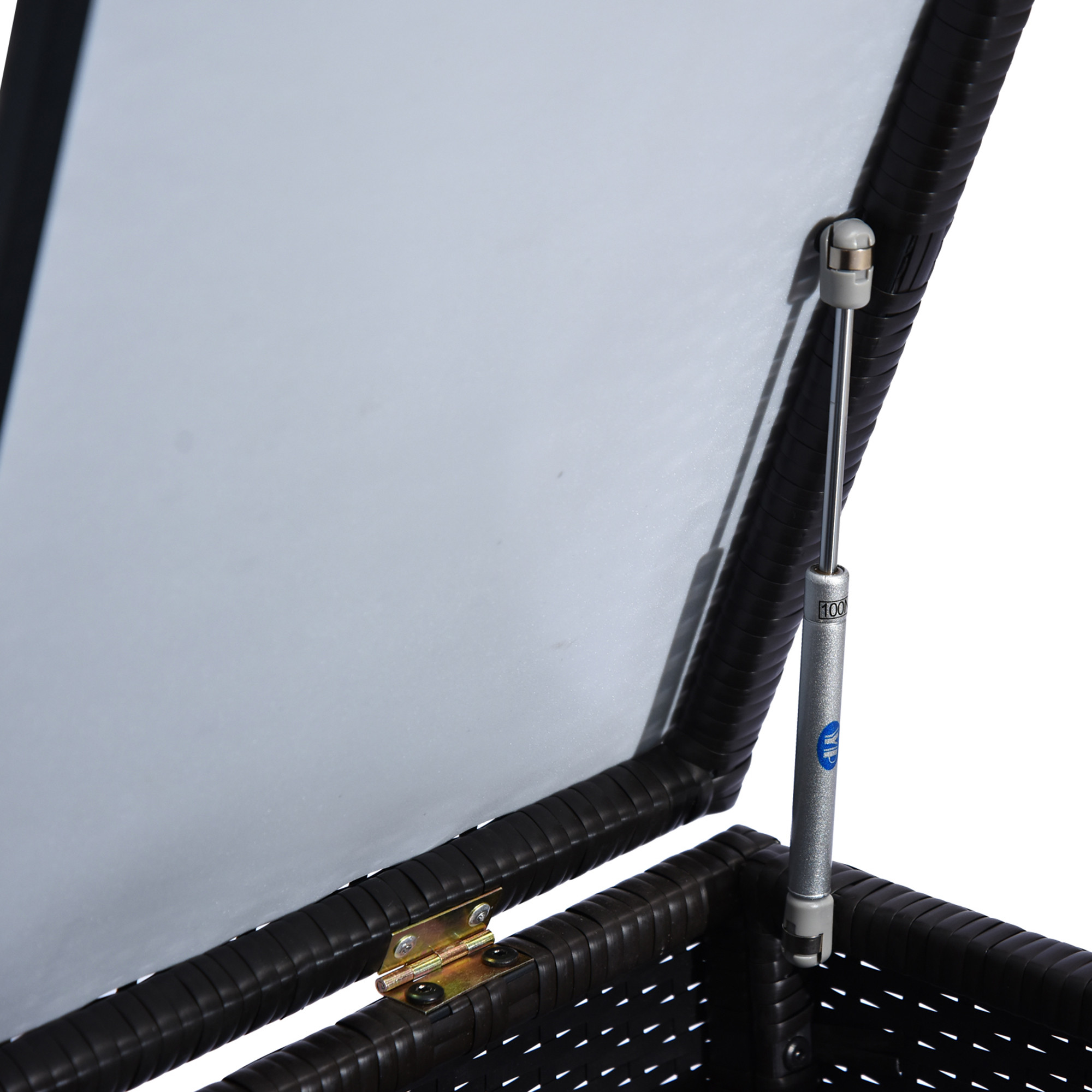 Draughtsman Chair, Faux Leather Height Adjustable Stool with Footrest, 360&deg; Swivel Chair for Study and Bedroom, Black