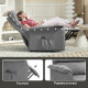 Four-Tier Bamboo Bathroom Shelf - Natural Finish