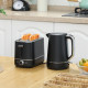 Kettle and Toaster Set, 1.7L 3000W Fast Boil Kettle &amp; 2 Slice Toaster Kitchen Set with 6 Level Browning Controls, Defrost, Rehea