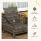 Outsunny 100cm x 60cm Aluminium Outdoor Coffee Table - Black
