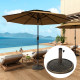 Outsunny 12kg Resin Garden Parasol Base, Round Umbrella Base, Heavy Duty Sun Umbrella Base for 32, 38, 48 mm Umbrella Poles for 