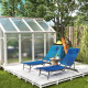 Outsunny 150 x 148cm Pop-Up Greenhouse - White