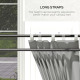 Outsunny 2.5 x 3m Electric Cassette Awning, with Remote - Grey