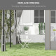 Outsunny 2.5 x 3m Electric Cassette Awning, with Remote - Grey
