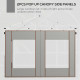 Outsunny 2.5 x 3m Electric Cassette Awning, with Remote - Grey