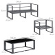 Outsunny 3 x 3(m) Retractable Pergola, Garden Gazebo Shelter with Curtains, for Grill, Patio, Deck, Beige