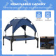 Outsunny 3 x 3m Aluminium Pergola, with Retractable Roof - Dark Grey