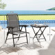 Outsunny 3 x 3m Moving Canopy Metal Pergola, with Curtains - Grey