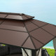 Outsunny 3(m) Tilting Parasol Garden Umbrellas, Outdoor Sun Shade with 8 Ribs, Tilt and Crank Handle for Balcony, Bench, Garden,