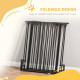 Outsunny 5 Seater Rattan Garden Furniture Set, 2 Armchairs, 3-Seater Wicker Sofa, 2 Footstools and Glass Table, 6 Piece Patio Ra