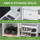 Outsunny 5&#039; x 3&#039; Garden Shed with Floor, Outdoor Storage Shed with Lockable Door, Window and Vent for Garden, Patio, Grey