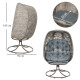Outsunny 6 PCs Outdoor Indoor Sectional Corner Sofa Set Thick Padded Cushions Aluminium Frame 5 Seaters 1 Coffee Table Grey