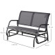Outsunny Garden PE Rattan Dining Sofa Set, Outdoor 4 Seater Wicker Furniture, High Back Chairs with Cushions, Tempered Glass Cof