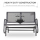 Outsunny Garden PE Rattan Dining Sofa Set, Outdoor 4 Seater Wicker Furniture, High Back Chairs with Cushions, Tempered Glass Cof
