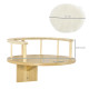 Outsunny Kids Picnic Table Set, 3 in 1 Sand Pit Activity Table, Kids Garden Furniture w/ Removable Parasol, for 3-6 Years