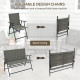 Outsunny Round End Table, Rattan Side Table, Hollow Drum Design Coffee Table w/ Glass Tabletop for Patio, Garden, Balcony Black