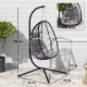 Outsunny Set of Two Folding Outdoor Chairs - Brown/Black