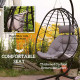 Outsunny Set of Two Folding Outdoor Chairs - Brown/Black