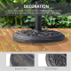 Outsunny Set of Two Ф22cm Planters - Blue
