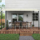Outsunny Single Rattan Armchair, with Cushions - Brown