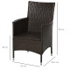 Outsunny Single Rattan Armchair, with Cushions - Mixed Grey