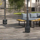 Outsunny Six-Piece Rattan Sofa Set, with Glass-Top Table - Mixed Grey