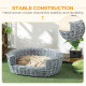 Outsunny Six-Piece Rattan Strong Garden Sofa Set - Grey
