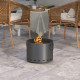 Outsunny Smokeless Fire Pit, 38cm Portable Wood Burning Firepit with Spark Screen and Poker, Low Smoke Camping Bonfire Stove for