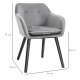Outsunny Three-Piece Garden Table and Chair Set - Dark Grey