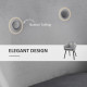 Outsunny Three-Piece Garden Table and Chair Set - Dark Grey
