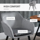 Outsunny Three-Piece Garden Table and Chair Set - Dark Grey
