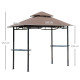 Outsunny Three-Piece Rattan Bistro Set - Black