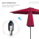 Outsunny Umbrella Weights for Cantilever Parasols, Set of 4 Heavy Duty Parasol Base Weights, 64kg Sand or 55kg Water Filled, Bla