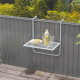 Outsunny Φ60cm Mosaic Outdoor Patio Table - Black