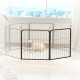 PawHut 2 Piece Dog Pen Expansion Pack for 60cm High Animal Pen with 3 Connecting Stakes