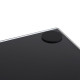 2x Black Glass Speaker Stands